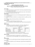 Tổng hợp một số đề thi học sinh giỏi môn địa lý 10 của một số trường trên toàn quốc CÓ ĐÁP ÁN