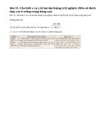 Bài 13 trang 58 sách giáo khoa toán 7