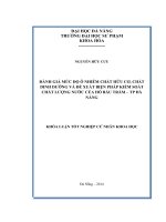 ĐÁNH GIÁ MỨC ĐỘ Ô NHIỄM CHẤT HỮU CƠ, CHẤT DINH DƯỠNG VÀ ĐỀ XUẤT BIỆN PHÁP KIỂM SOÁT CHẤT LƯỢNG NƯỚC CỦA HỒ BÀU TRÀM – TP ĐÀ NẴNG