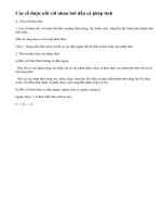 Lý thuyết thứ tự thực hiện các phép tính