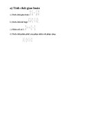 Lý thuyết tính chất cơ bản của phép nhân phân số