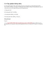 Bài 3 trang 180 sgk Hóa học lớp 12