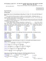 Đề thi tốt nghiệp THPT tiếng anh năm 2007   hệ 3 năm   mã đề 314 