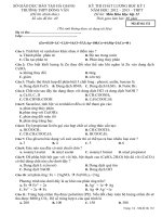 ma trận đề học kỳ 1 môn hóa học năm 2012 2013 