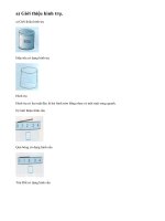Lý thuyết giới thiệu hình trụ. Giới thiệu hình cầu