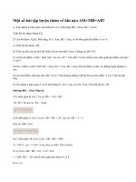 Bài tập luyện thêm.Khi nào AM + MB = AB?