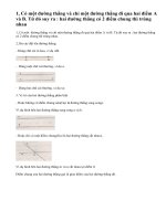 Lý thuyết. Đường thẳng đi qua hai điểm