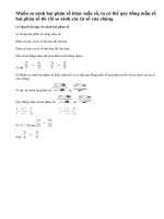 Lý thuyết ôn tập: So sánh hai phân số.