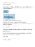 Lý thuyết diện tích xung quanh và diện tích toàn phần của hình hộp chữ nhật