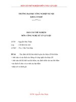 Xác định chế độ hóa nhiệt luyện cho thép c20 khi thấm