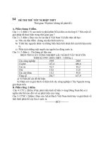 Đề thi thử tốt nghiệp THPT môn địa lí   đề số 14 