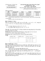 Đề thi HSG môn tin học lớp 12 năm học 2011 2012 tỉn 