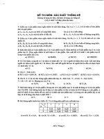 Đề thi môn xác suất thống kê đề 4