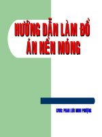 HƯỚNG dẫn làm đồ án nền MÓNG 