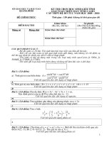 Đề thi và đáp án giải toán trên máy tính cầm tay năm học 2009   2010  l ớp12 BTTHPT   cấp tỉnh 