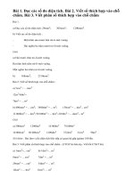 Bài 1, 2, 3 trang 28 sgk toán 5