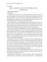 PHÁT TRIỂN NHƯỢNG QUYỀN THƯƠNG mại tại VIỆT NAM 