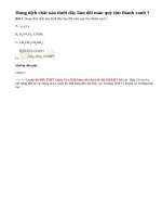 Bài 1 trang 58 sgk Hóa học 12