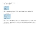 Lý thuyết nhân một số thập phân với 10,100,1000,..