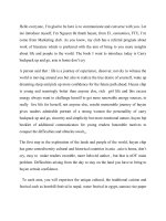 Thuyết trình tiếng anh giới thiệu sách  xách ba lô lên và đi, châu á là nhà đừng khóc của huyền chip 