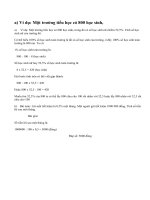 Lý thuyết giải toán về tỉ số phần trăm (tiếp theo)