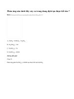 Bài 6 trang 20 sgk Hóa học 11