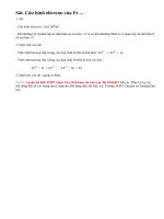 Lý thuyết bài luyện tập tính chất hóa học của sắt và hợp chất của sắt