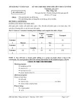 Đề thi sô 1 HSG THCS môn tiếng anh có đáp án năm 2011 2012 (chuan) 