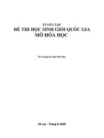 Tuyển tập đề thi HSG quốc gia môn hóa học (1994 2005) 