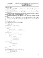 Đề thi và đáp án thi chọn học sinh giỏi tin học lớp 12, năm học 2012 2 13 (vòng 1) 