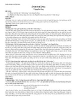 Dàn bài gợi ý phân tích tác phẩm ánh trăng của nguyễn duy 