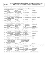 Tuyển tập đề thi học sinh giỏi tiếng anh   lớp 9 