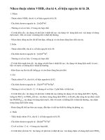 Lý thuyết sơ lược về Niken, Kẽm, Chì, Thiếc