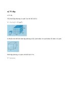 Lý thuyết về thể tích hình lập phương