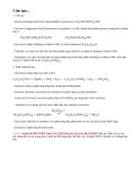 Lý thuyết Cấu tạo và tính chất của Cacbohiđrat.