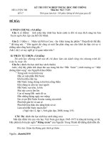 Đề luyện thi tốt nghiệp THPT môn văn số 17 