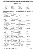 Tuyển tập 20 đề ôn thi tốt nghiệp môn tiếng anh 