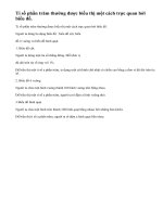 Lý thuyết biểu đồ phần trăm