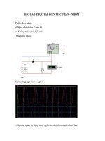BÁO cáo THỰC tập điện tử cơ bản – NHÓM 1 