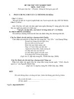 Đề thi thử tốt nghiệp THPT 2010   môn văn + đáp án 