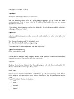 Collocation with weather 