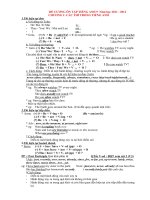 Đề cương ôn tập tiếng anh 9 