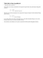 Lý thuyết tính chất cơ bản của phân số.