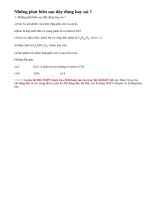 Bài 1 - Trang 7 - SGK Hóa Học 12