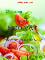 Những mẹo vặt trong cuộc sống