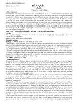 Dàn bài gợi ý phân tích tác phẩm bến quê   nguyễn minh châu 