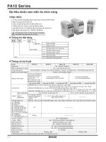 BỘ điều KHIỂN cảm BIẾN đa CHỨC NĂNG PA10 SERIES 