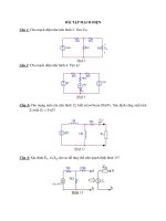 Bài tập mạch điện 