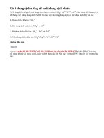 Bài 3 trang 174 sgk Hóa học lớp 12