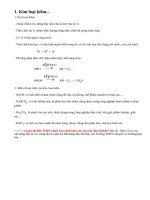 Lý thuyết Kim loại kiềm và hợp chất quan trọng của kim loại kiềm